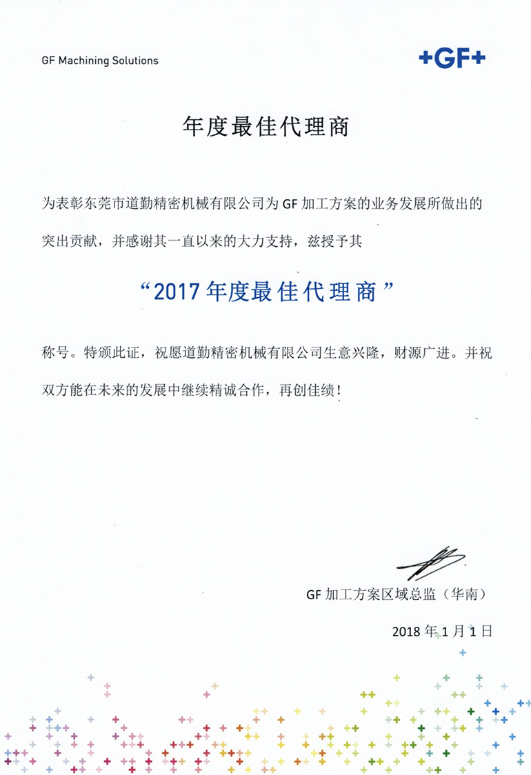 荣获年度最佳代理商2018